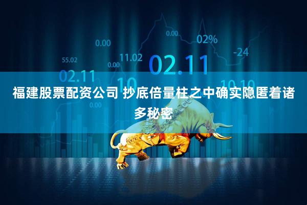 福建股票配资公司 抄底倍量柱之中确实隐匿着诸多秘密